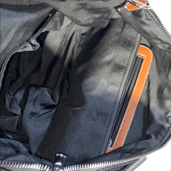 DEICLEUTA Satchel Black and Tan Women's Bag - Picture 5 of 6